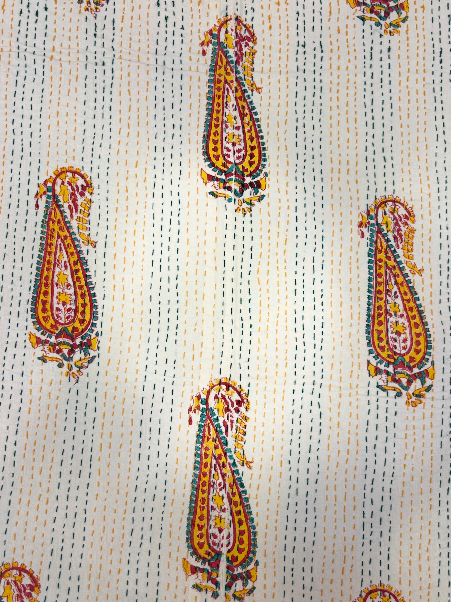 Pure Cotton Kantha AC Dohar Blanket โ Handstitched 90x108 Quilt for Summer | Lightweight & Breathable Throw