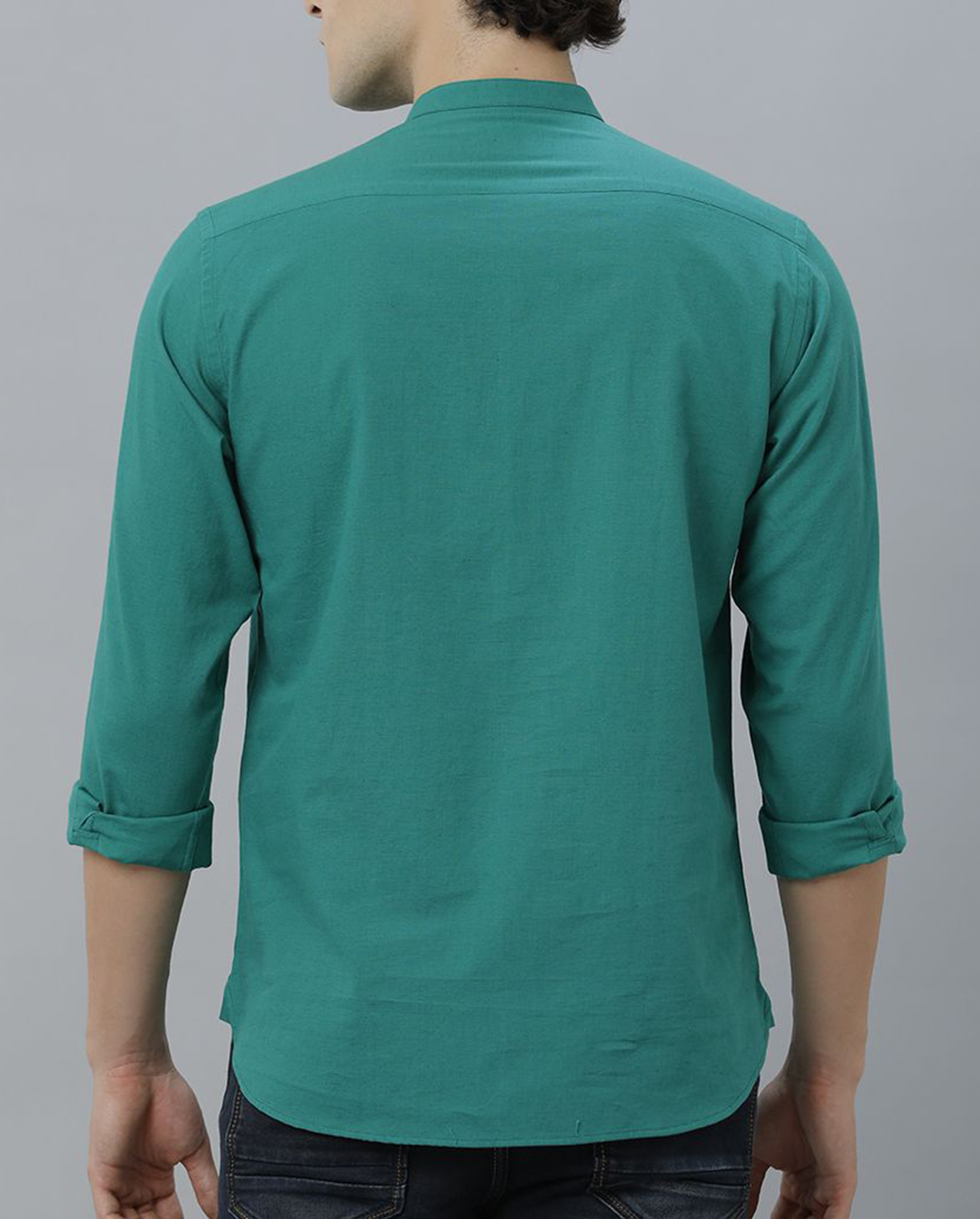 Full Sleeve Shirt with Mandarin Collar