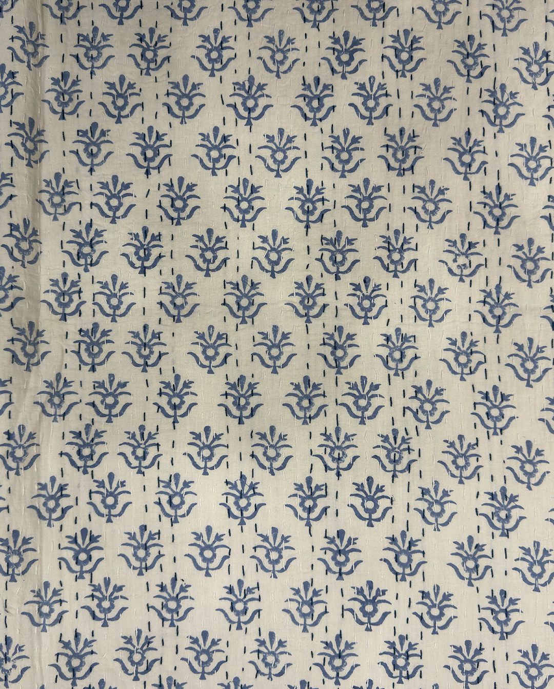 HandBlock Printed Kantha Bed Sheets (90 x 108 inches)