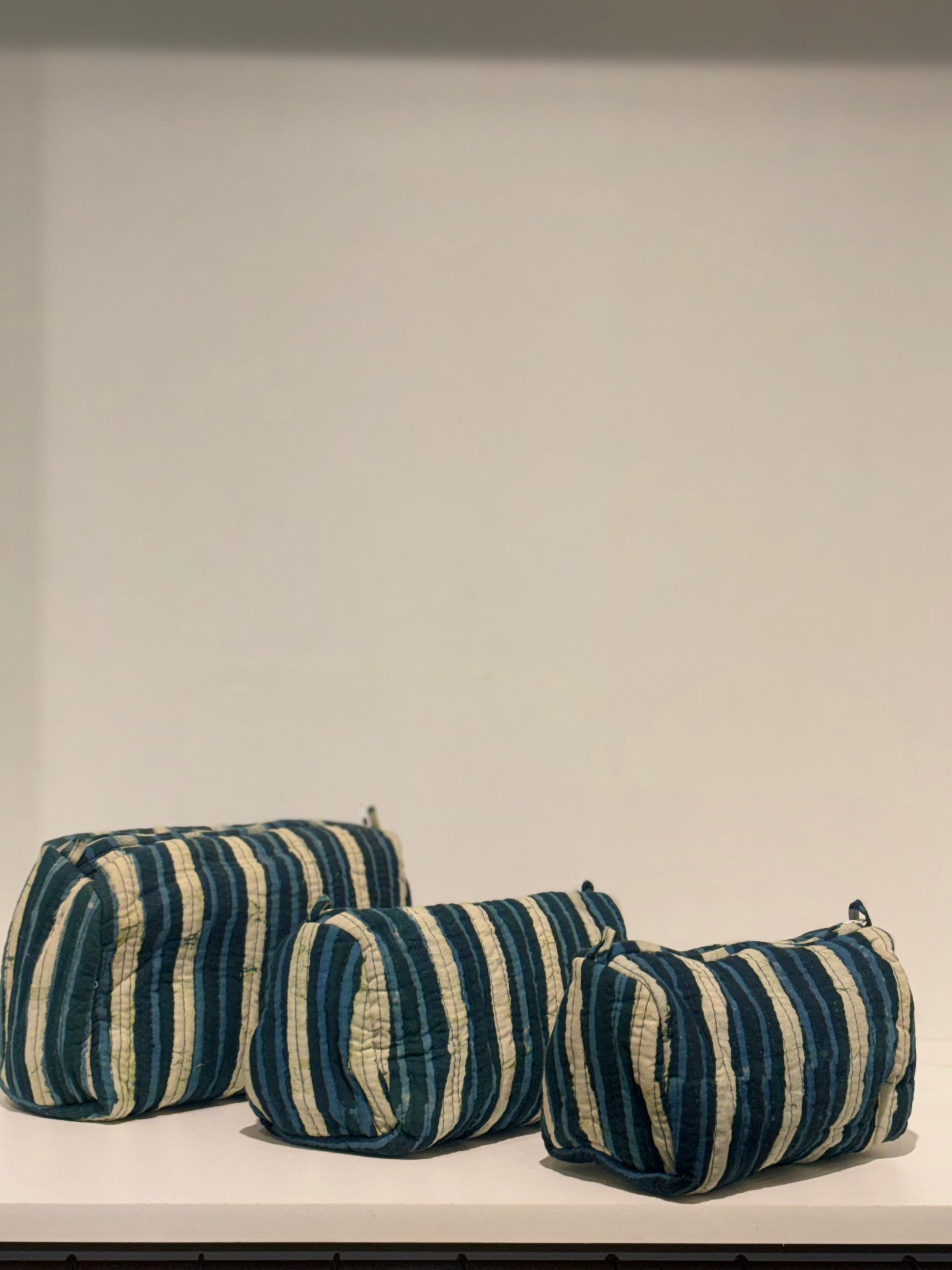 Handblock printed washbags set of -3