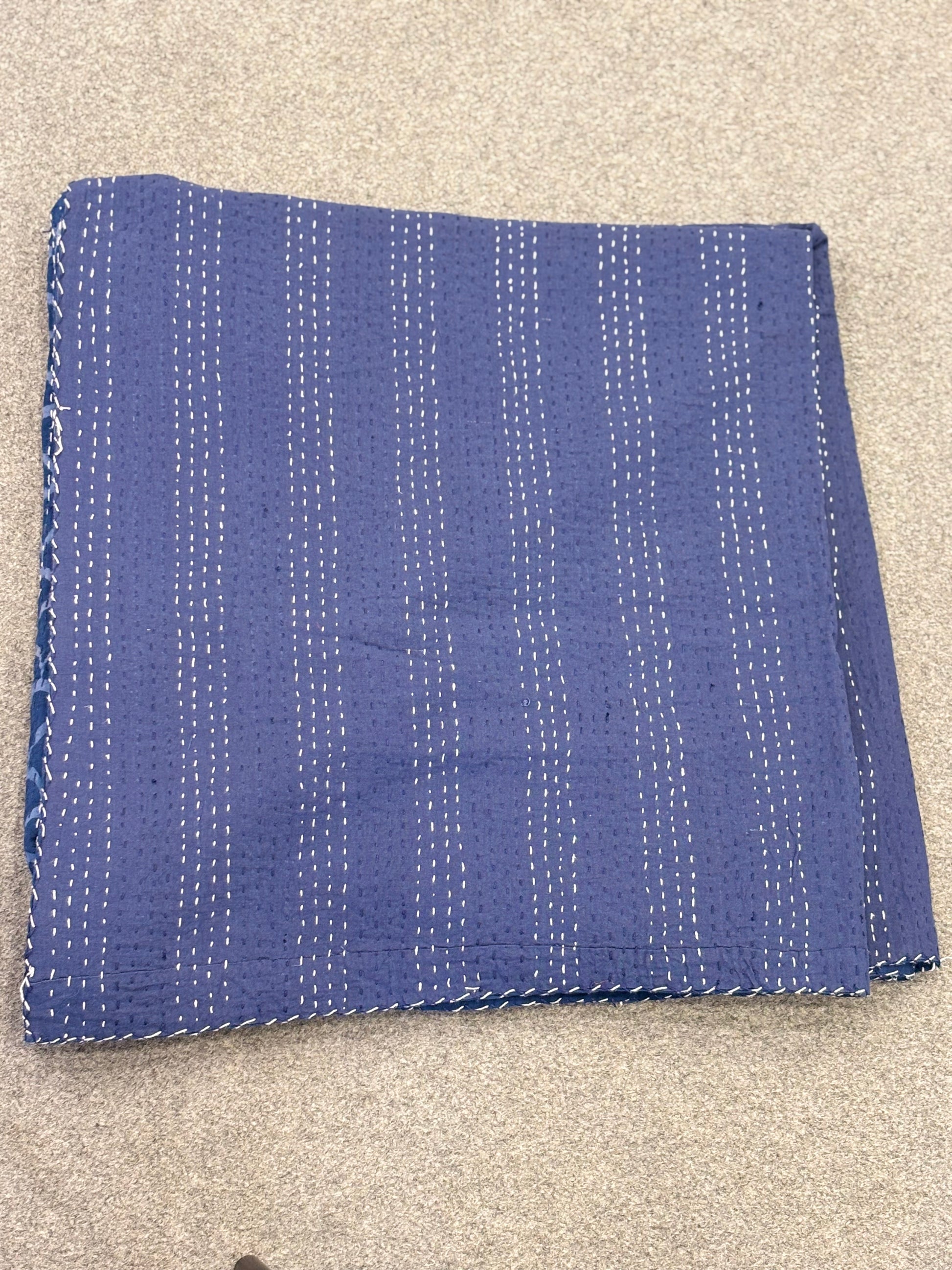 Classic Bloom – Handblock Print Cotton Dohar (90x108 inches)