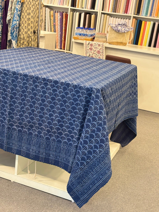 Pure Cotton Kantha AC Dohar Blanket – Handstitched 90x108 Quilt for Summer | Lightweight & Breathable Throw