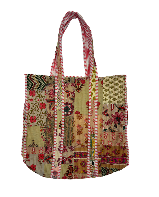 HandBlock Quilted Tote Bag