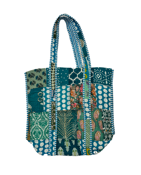 HandBlock Quilted Tote Bag